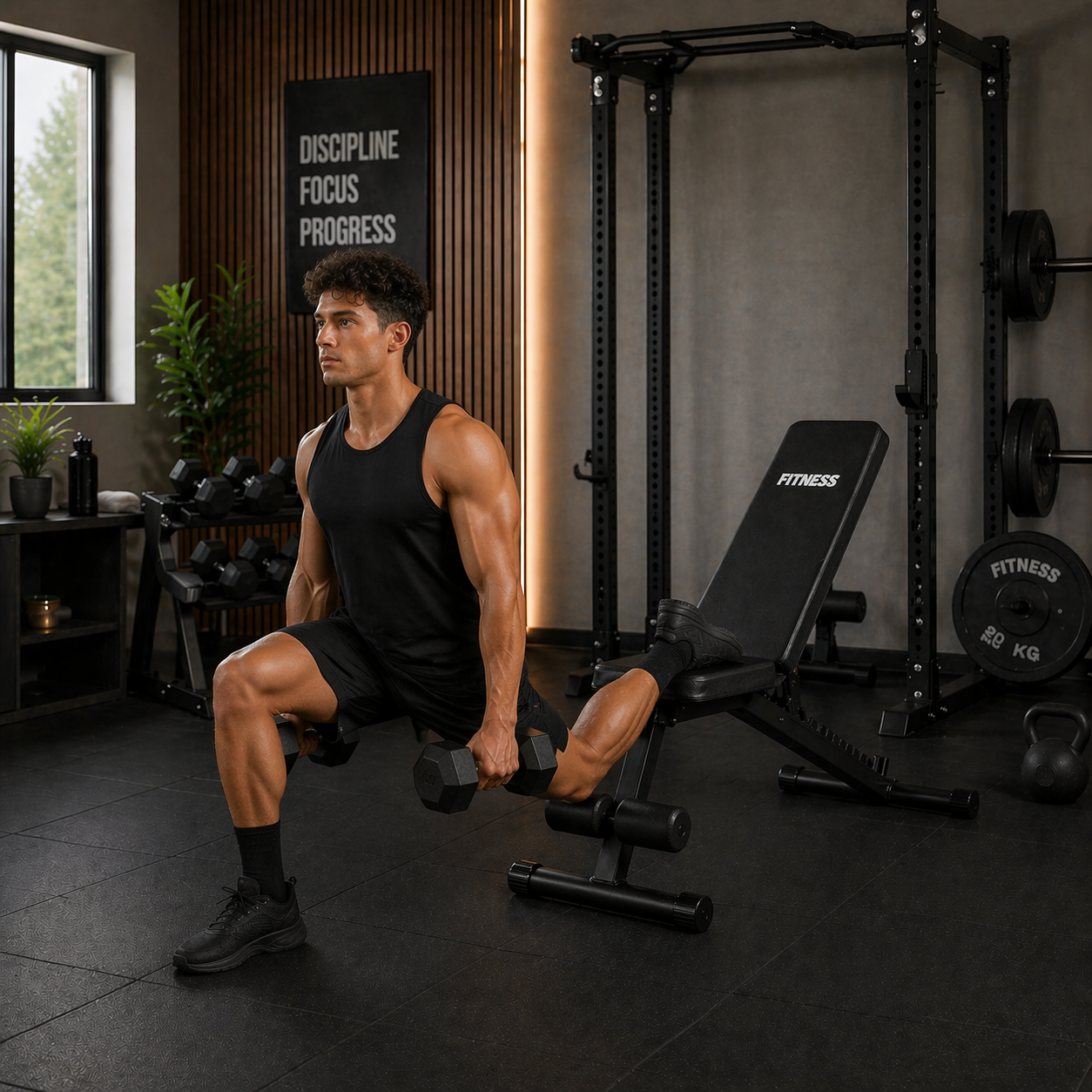 squat bulgar banc muscu