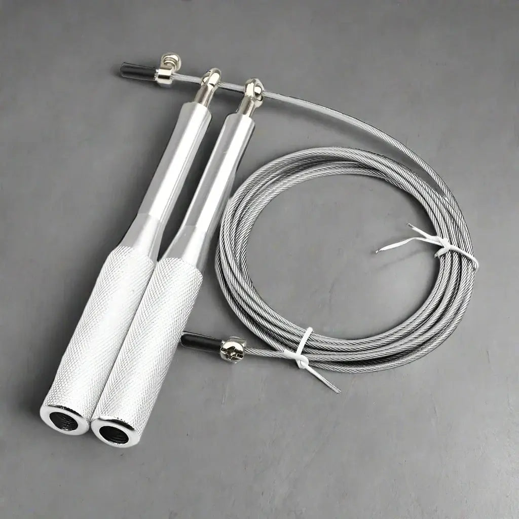 corde à sauter argenté