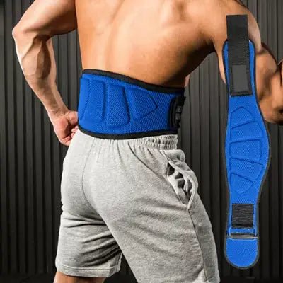 Ceinture Lombaire Musculation Ajustbale Bleu Ouverte Attache