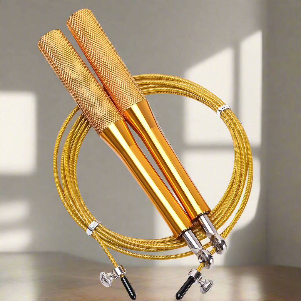 Corde a Sauter Musculation Cardio Jaune Silver