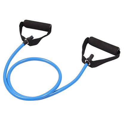 Elastique Musculation Double Poignees Bleu