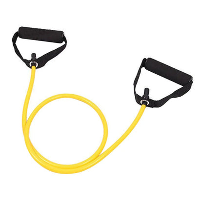 Elastique Musculation Double Poignees Jaune