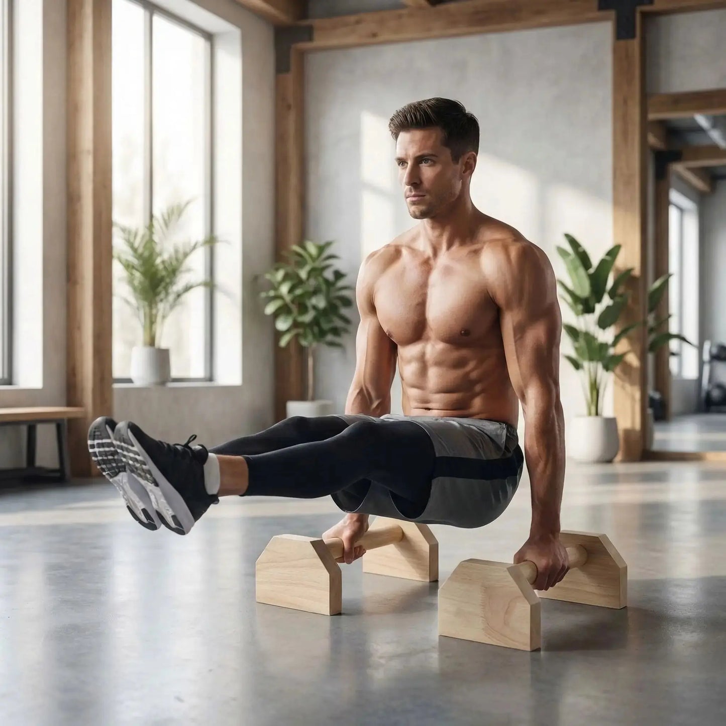 Poignee push up L Sit Hold