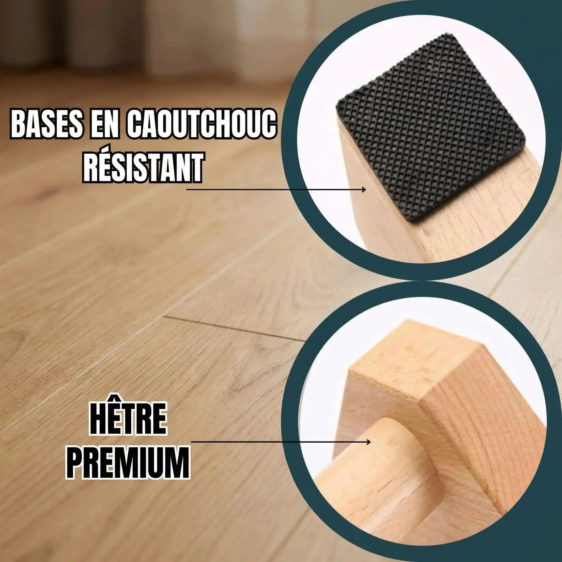 Poignee push up caoutchou