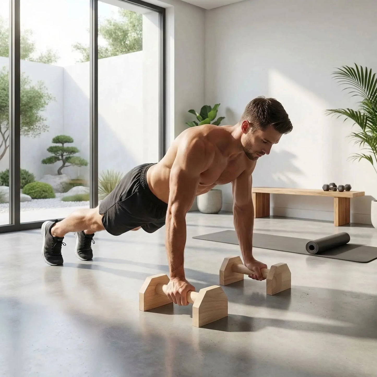 Poignee push up exercise