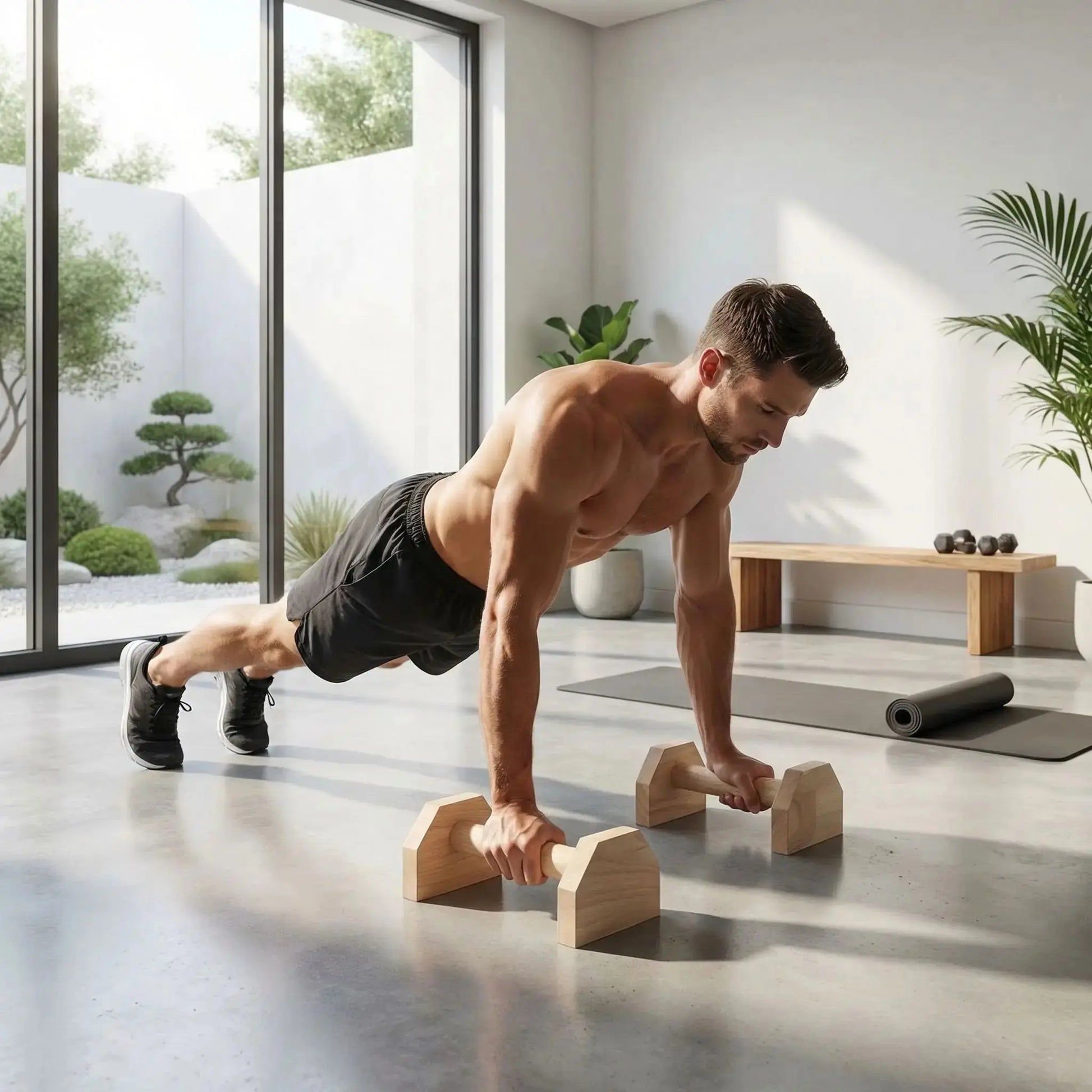 Poignee push up exercise