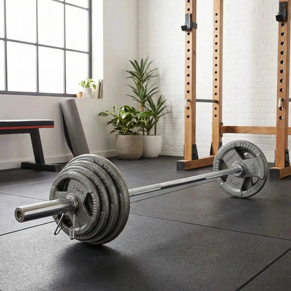 barre olympique disque de fonte home gym