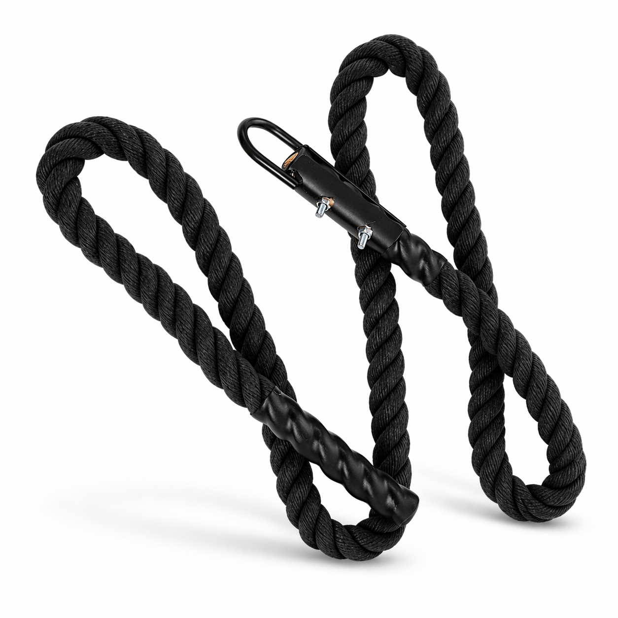 climbing rope 4.5m noire fond blanc