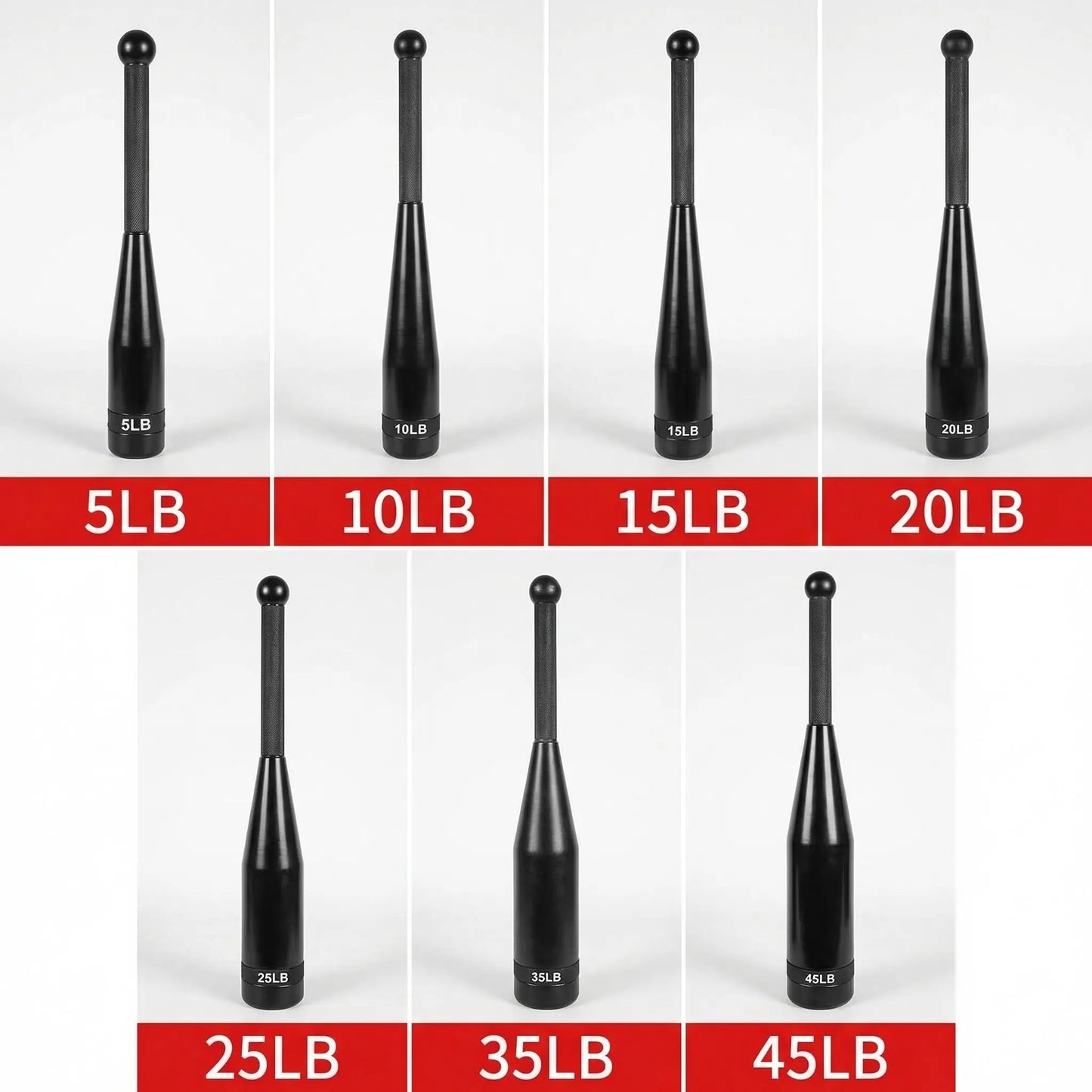 clubbell 10lbs a 45lbs fond blanc