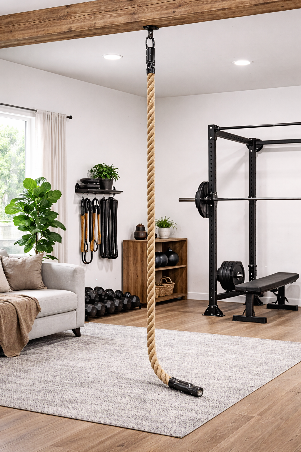 corde a grimpe salon