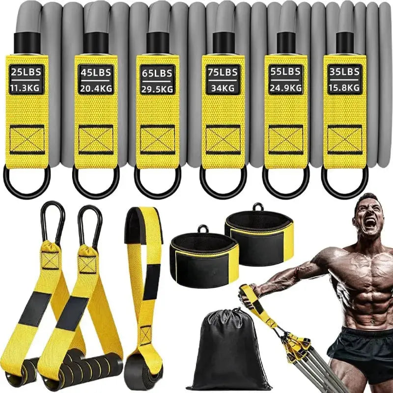 elastique musculation 6 force jaune