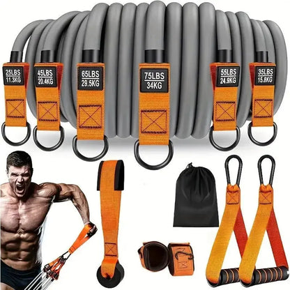 elastique musculation 6 force orange