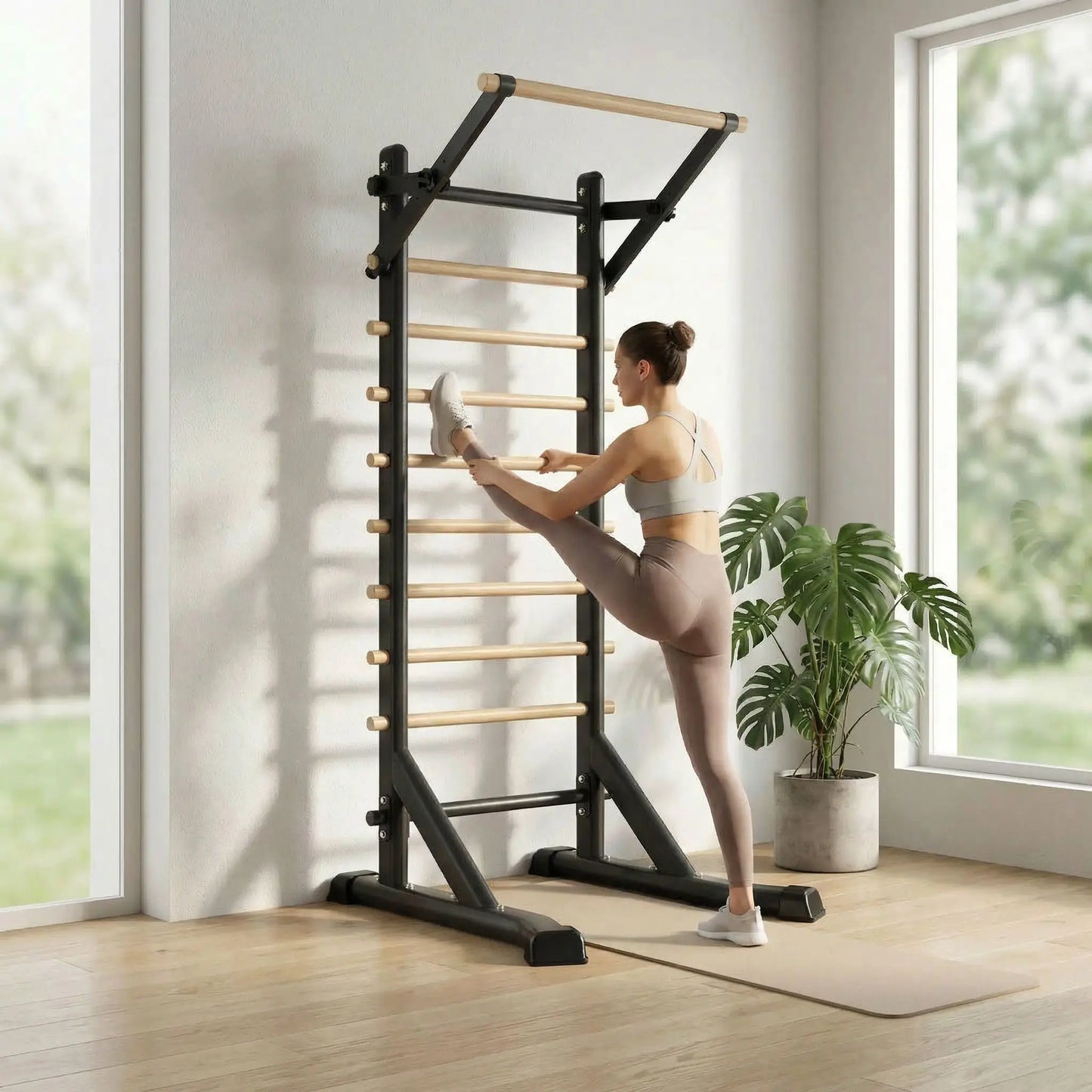 Échelle de gymnastique sur pieds | Fitness complet à domicile Odyssée Fitness