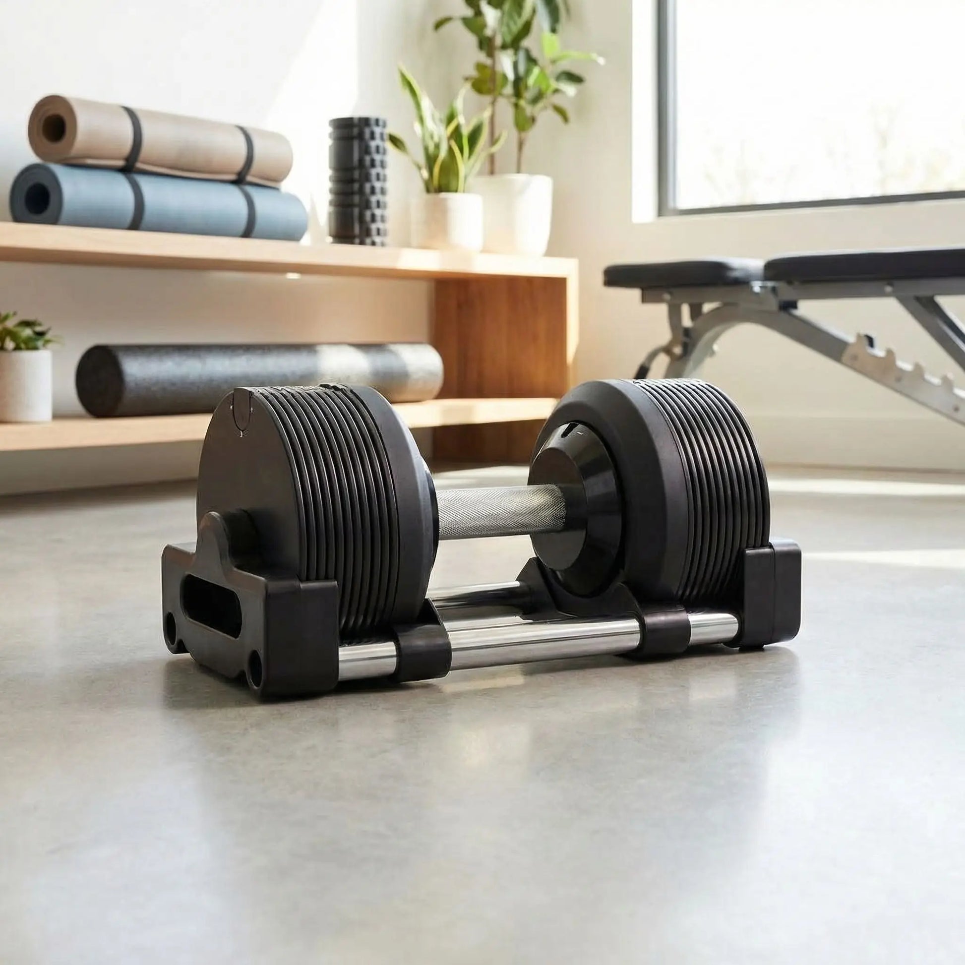 haltere reglable dans home gym