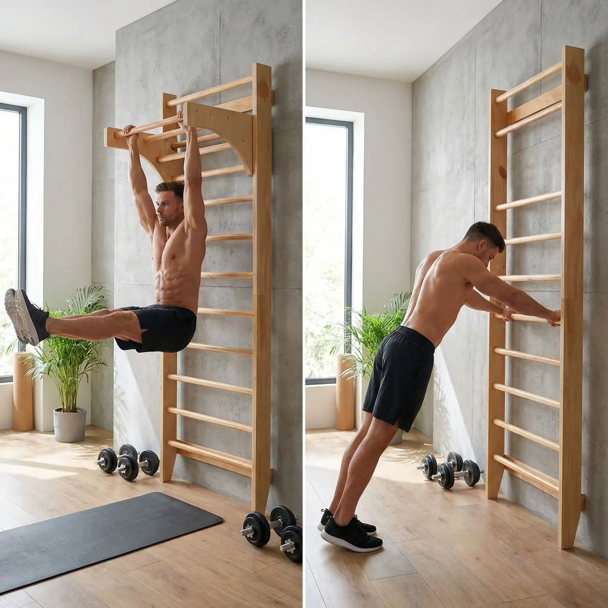 homme echelle de gymnastique