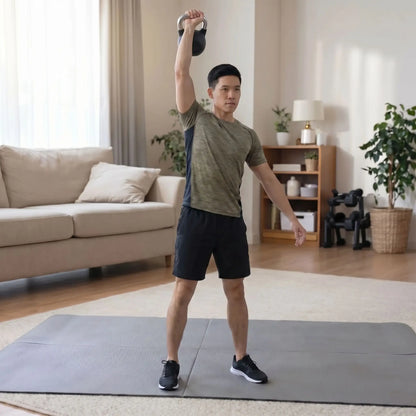 homme kettlebell salon
