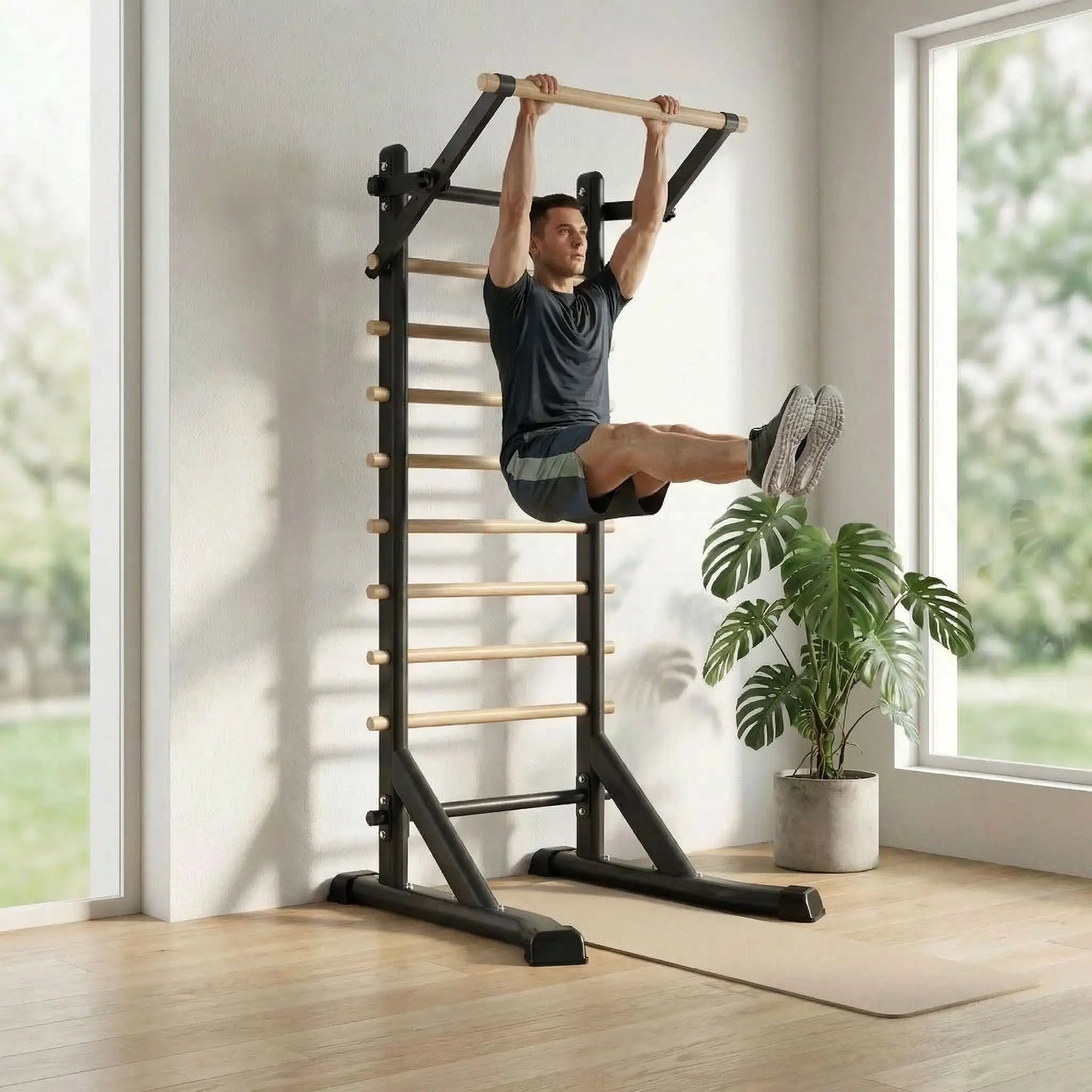 Échelle de gymnastique sur pieds | Fitness complet à domicile Odyssée Fitness