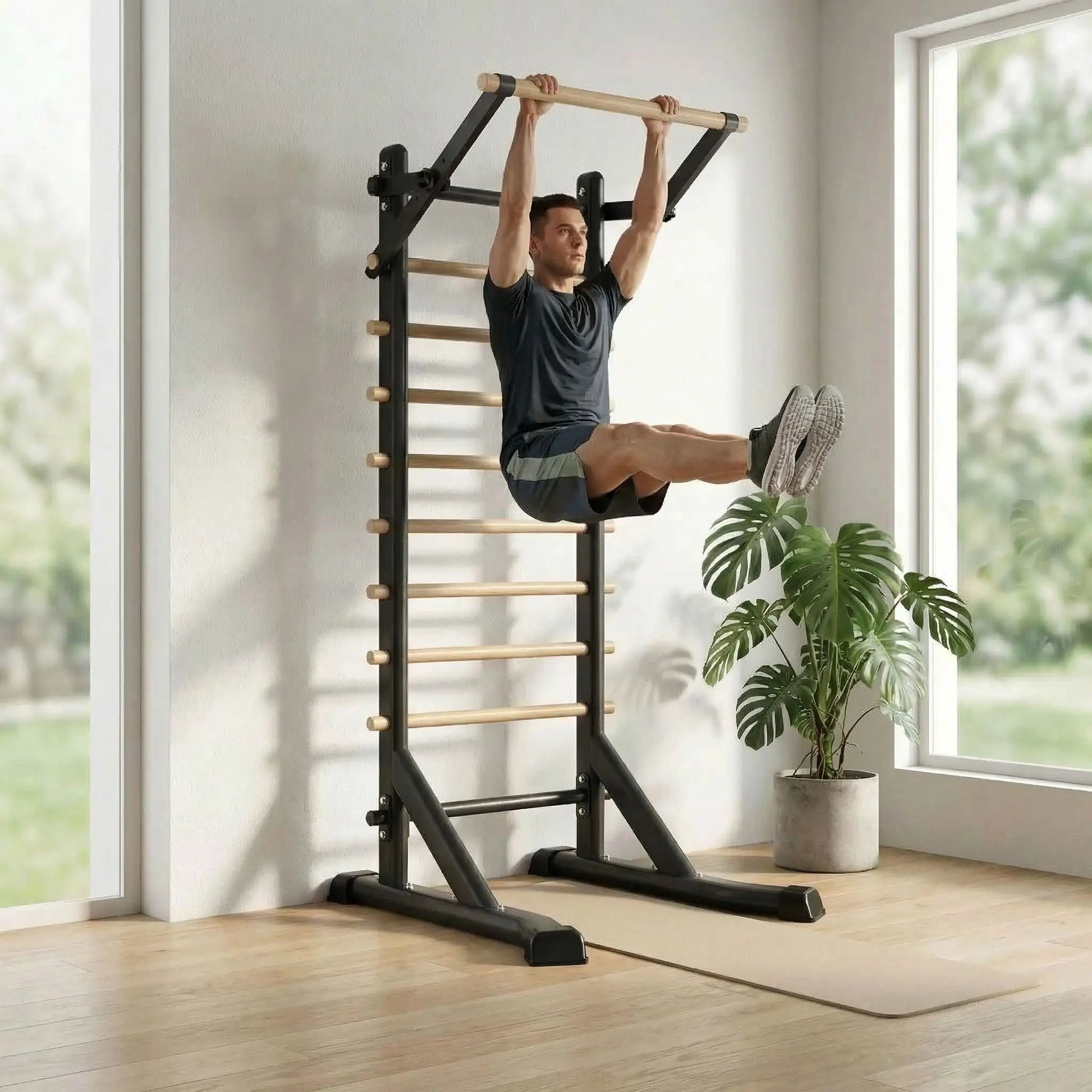 Échelle de gymnastique sur pieds | Fitness complet à domicile Odyssée Fitness