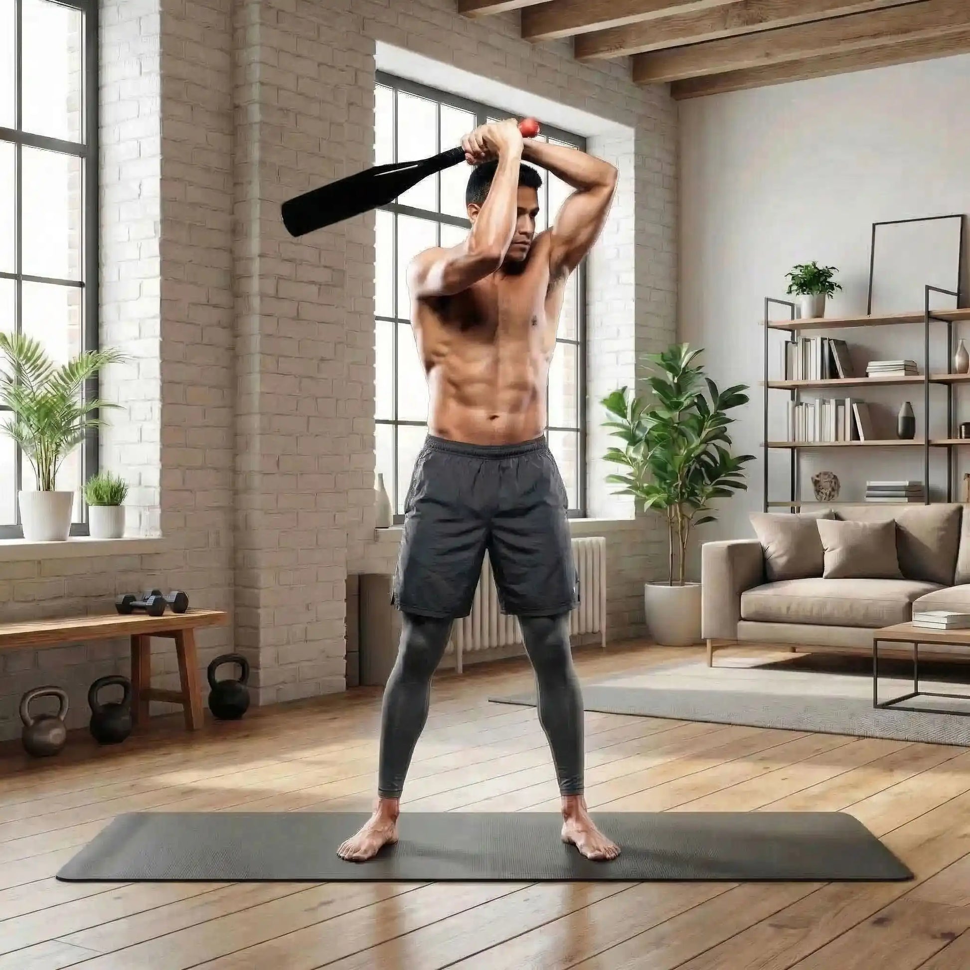 homme musculation clubbell