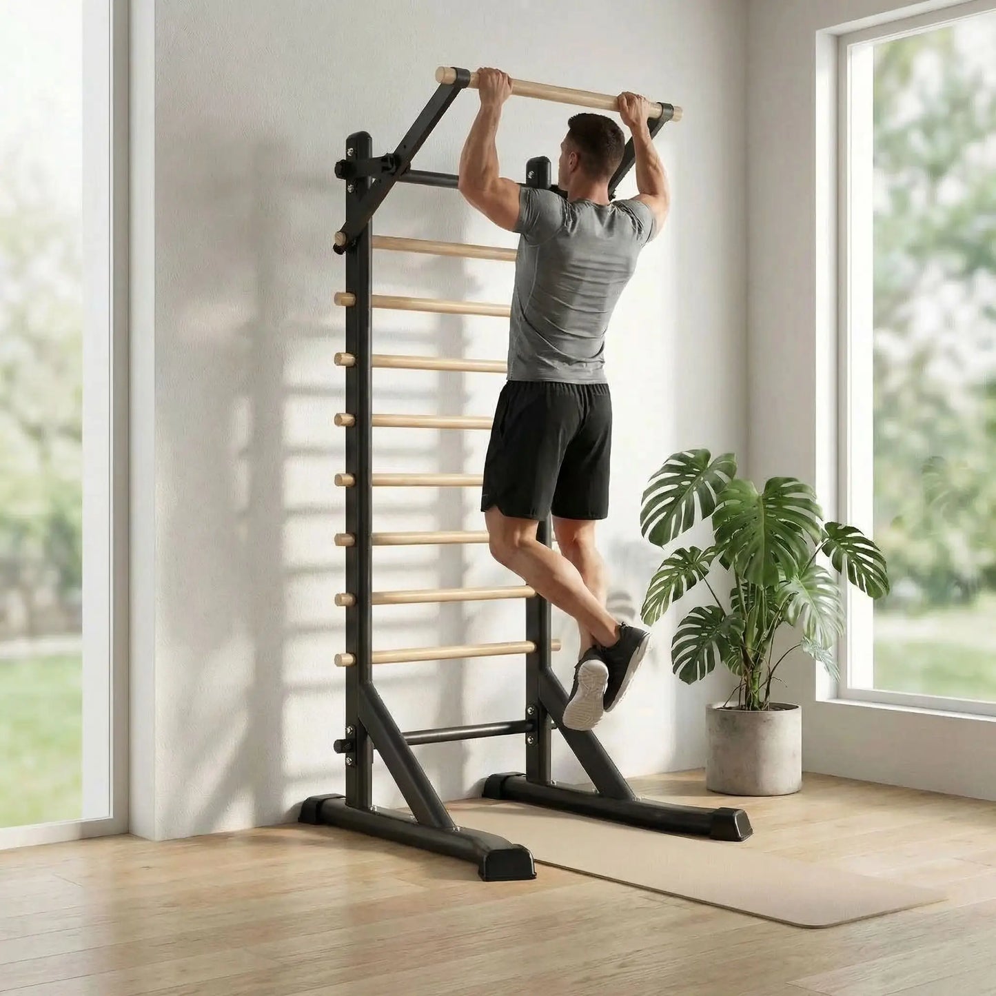 Échelle de gymnastique sur pieds | Fitness complet à domicile Odyssée Fitness
