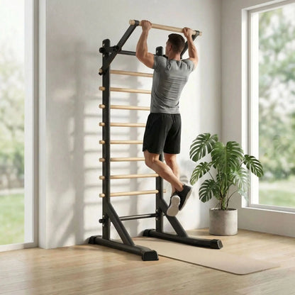 Échelle de gymnastique sur pieds | Fitness complet à domicile Odyssée Fitness