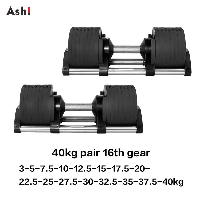 Haltères Réglables 2kg à 43 kg | Dumbbell Ajustable, Fitness & Musculation à Domicile Odyssée Fitness