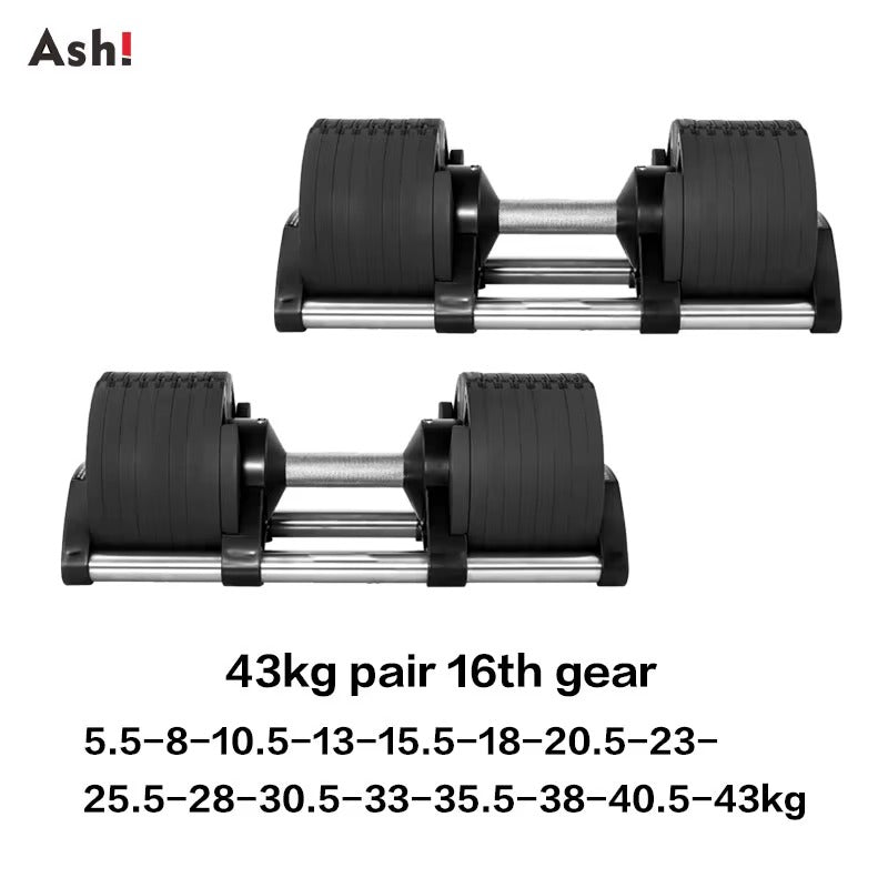 Haltères Réglables 2kg à 43 kg | Dumbbell Ajustable, Fitness & Musculation à Domicile Odyssée Fitness