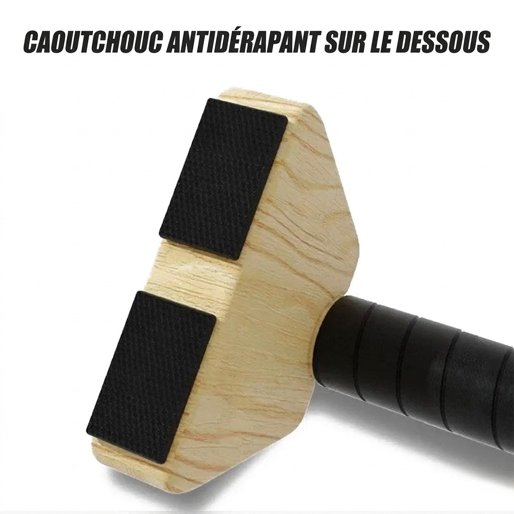 poignees a pompes caoutchou anti-rayures